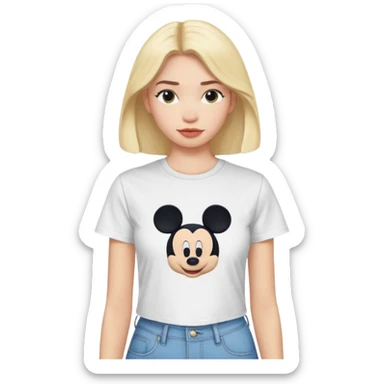 Grey ultra realistic, GANNI
x Disney graphic T-shirt sticker