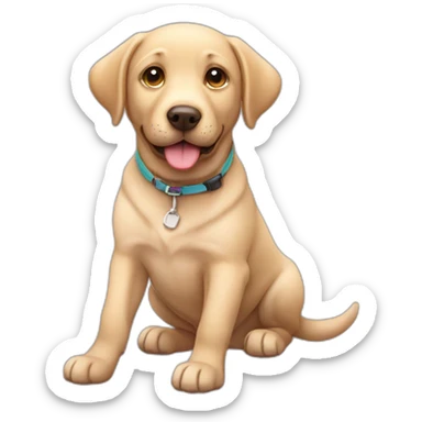 Cute little Labrador Retriever sticker