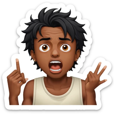 Play boi carti shouting sticker