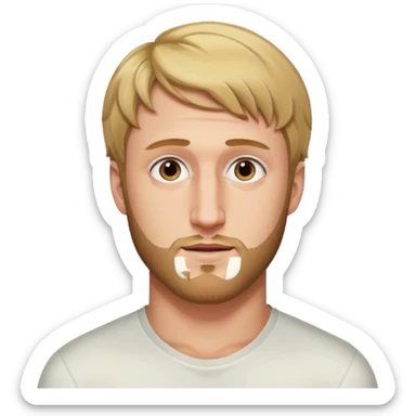 Logan Paul with a short beard sticker