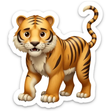 a Saber-toothed tiger Ice Age sticker
