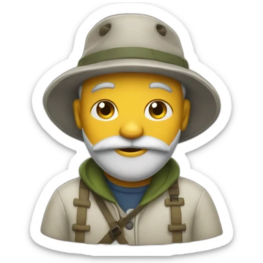 Crazy fisher sticker