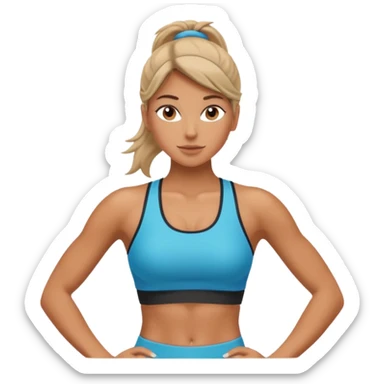 Chica fitness sticker