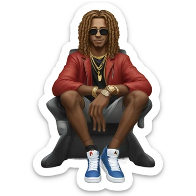 King Von with Jordan’s  sticker