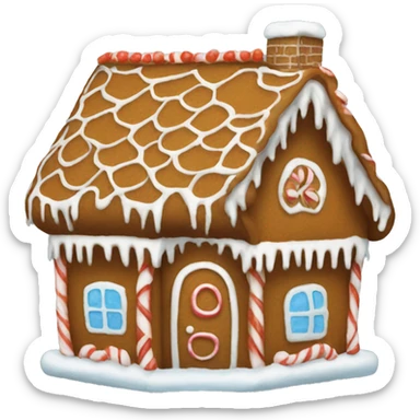 gingerbread house sticker