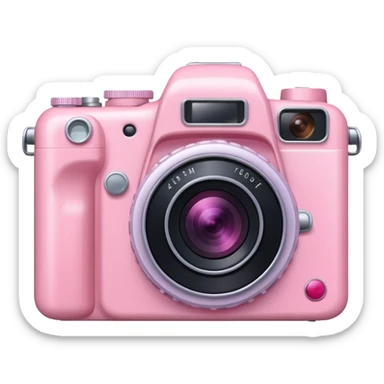 pink meet camrea sticker