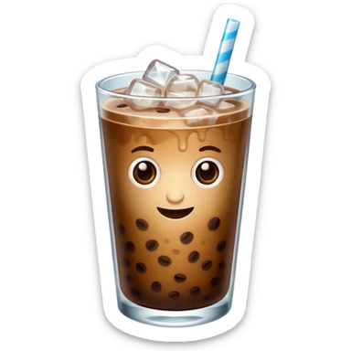 Iced coffee sticker