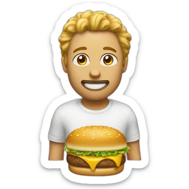 Kasimir eat a mc donald sticker