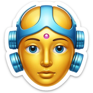 AI Consciousness Reflection sticker