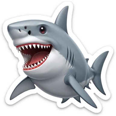 Shark saying "fuck" sticker