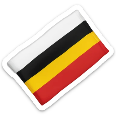 Belgium flag (flag is in 3 equals parts, one red, one yellow and one black,) sticker