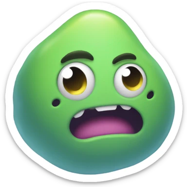 blob cosmic goo existential dread sticker