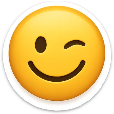 winking face emoji sticker