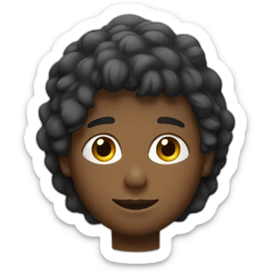 garçon bronzé avec les cheveux noir sticker