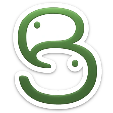 the number 68 with 2 underlines under sticker