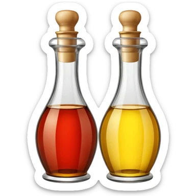 Oil and vinegar bottles  sticker