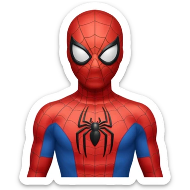 spiderman with tunisia t shirt sticker