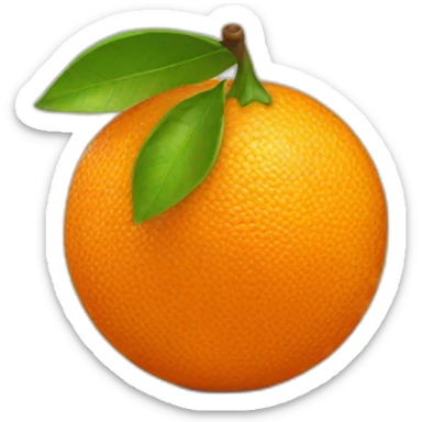 orange fruit sticker