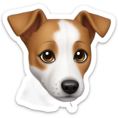 Perros Jack Russell terrier blanco ok sticker