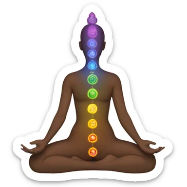 7 chakras sticker
