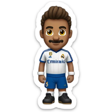 supermario con la camiseta del Real Madrid sticker