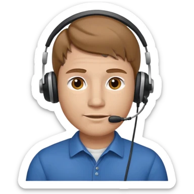 guy with light brown hair fair skin round and broad shoulders, at work IT GUY - LIGHTER SKIN, BIGGER GUY sticker