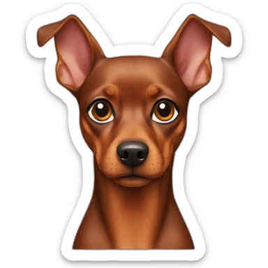 Pinscher inteiro sticker