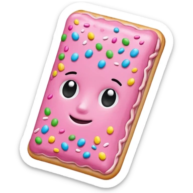 Make me a pop tart emoji that i can copy and paste in a text box sticker