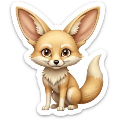 fennec fox sticker