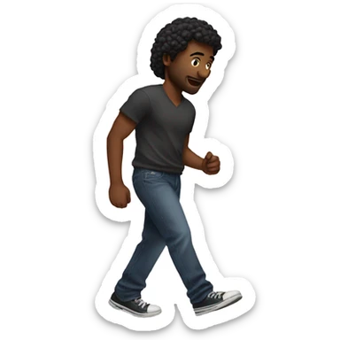 Heart moonwalking  sticker