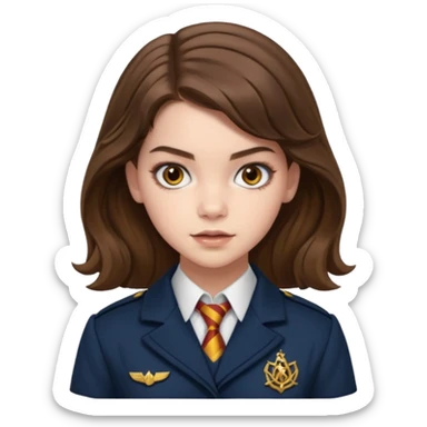 Barbara Palvin as Hermione Granger in ministry of magic sticker