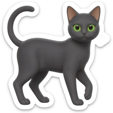 Gatita ojos verdes sticker