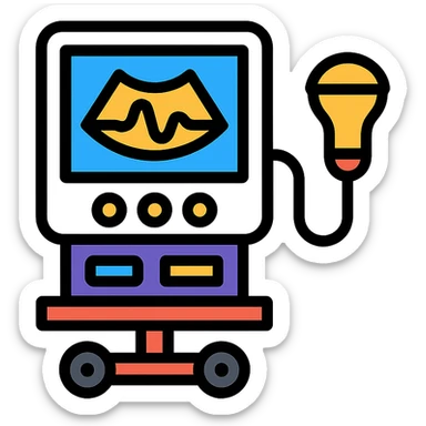 medical ultrasound machine sticker