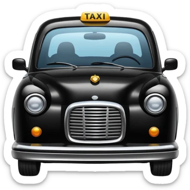 black taxi sticker