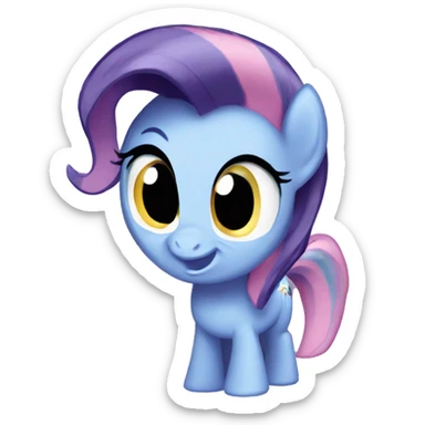 my little pony animated emoji shaking its head yes sticker
