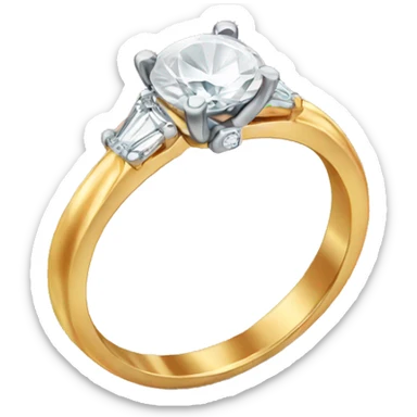 Engagement ring sticker