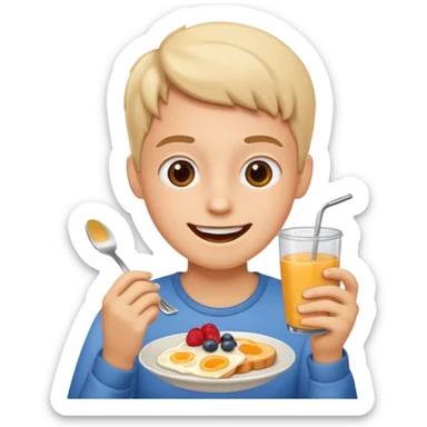 eat breakfast sticker