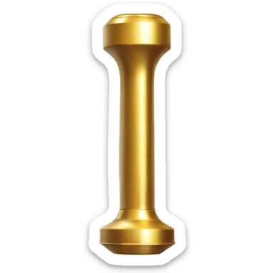 A long, golden, polished object with a reflective finish, featuring an extended front section, a secure grip, a small lever mechanism, and a top alignment guide for precision. Its design is both sturdy and sleek, catching light along its surface. sticker