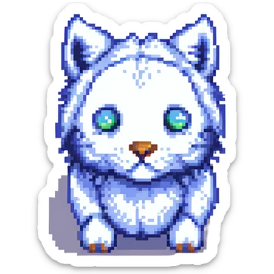 Neon Splash Fantasy Furry Animal Creature  sticker