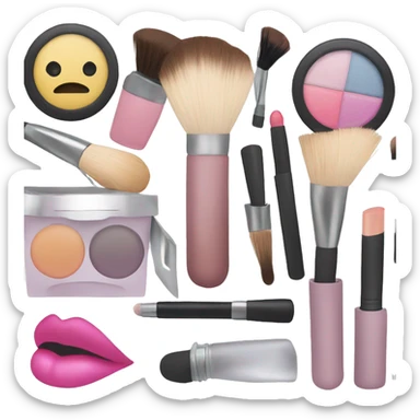 Make-up set sticker