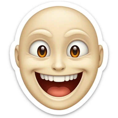 Horror smile sticker