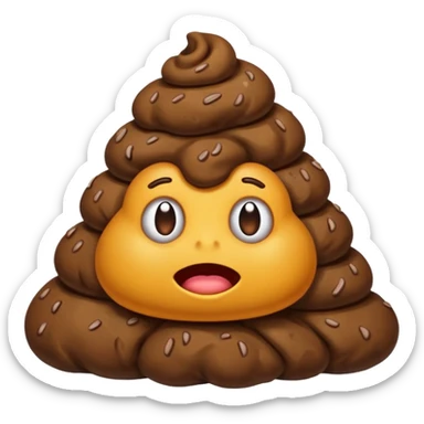 A poop sticker