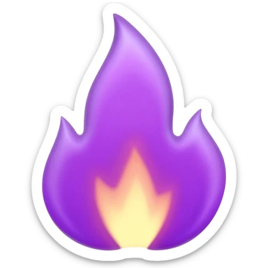 purple fire sticker