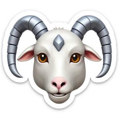 Cybernetic Ram(Goat) head  sticker