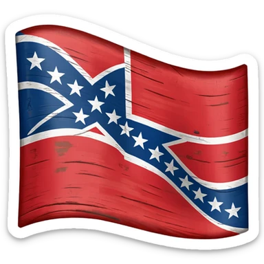 Confederate flag sticker