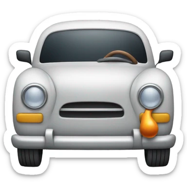 Car with a pipe sticker