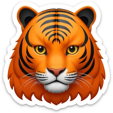 Black tiger sticker