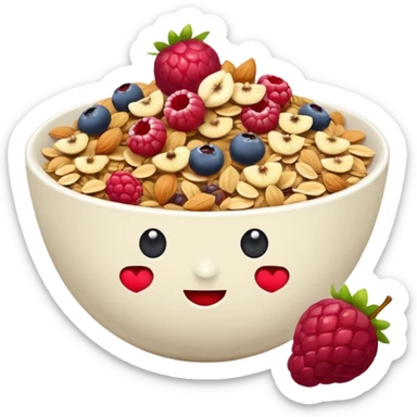 un jolie muesli au fruits rouges sticker