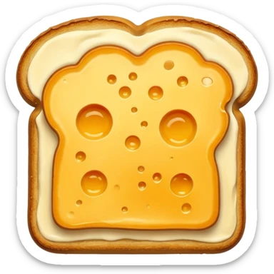 🍞🧀🍞 Closed cheese toast without a face sticker