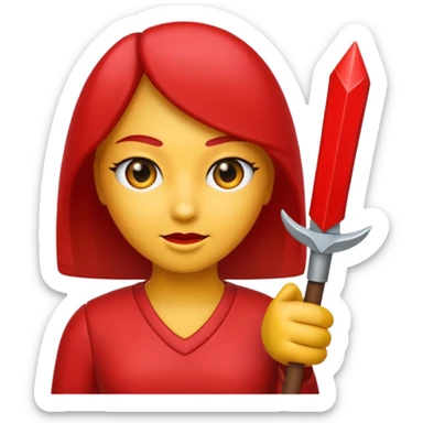 flecha sólida vermelha para marcar início de frase sticker